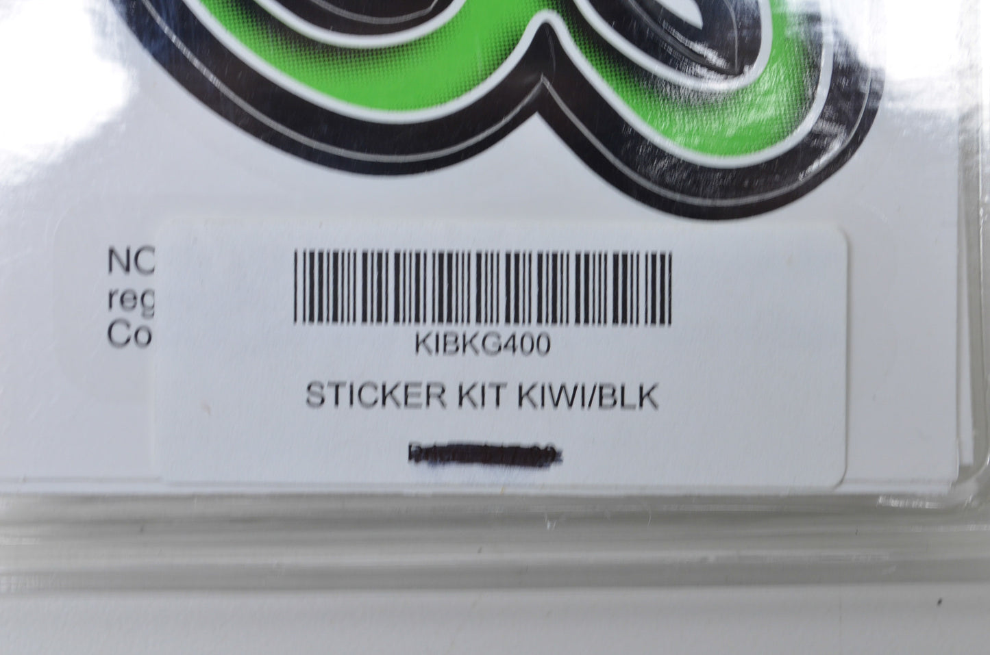 Black/Green Number & Letter Sticker/Decal Kit NOS