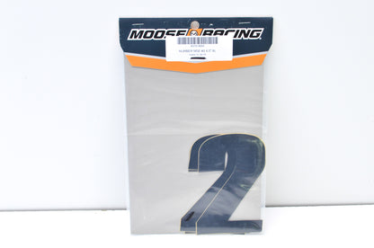 New Moose Racing Black Race Number Kit #2 4.5' NOS