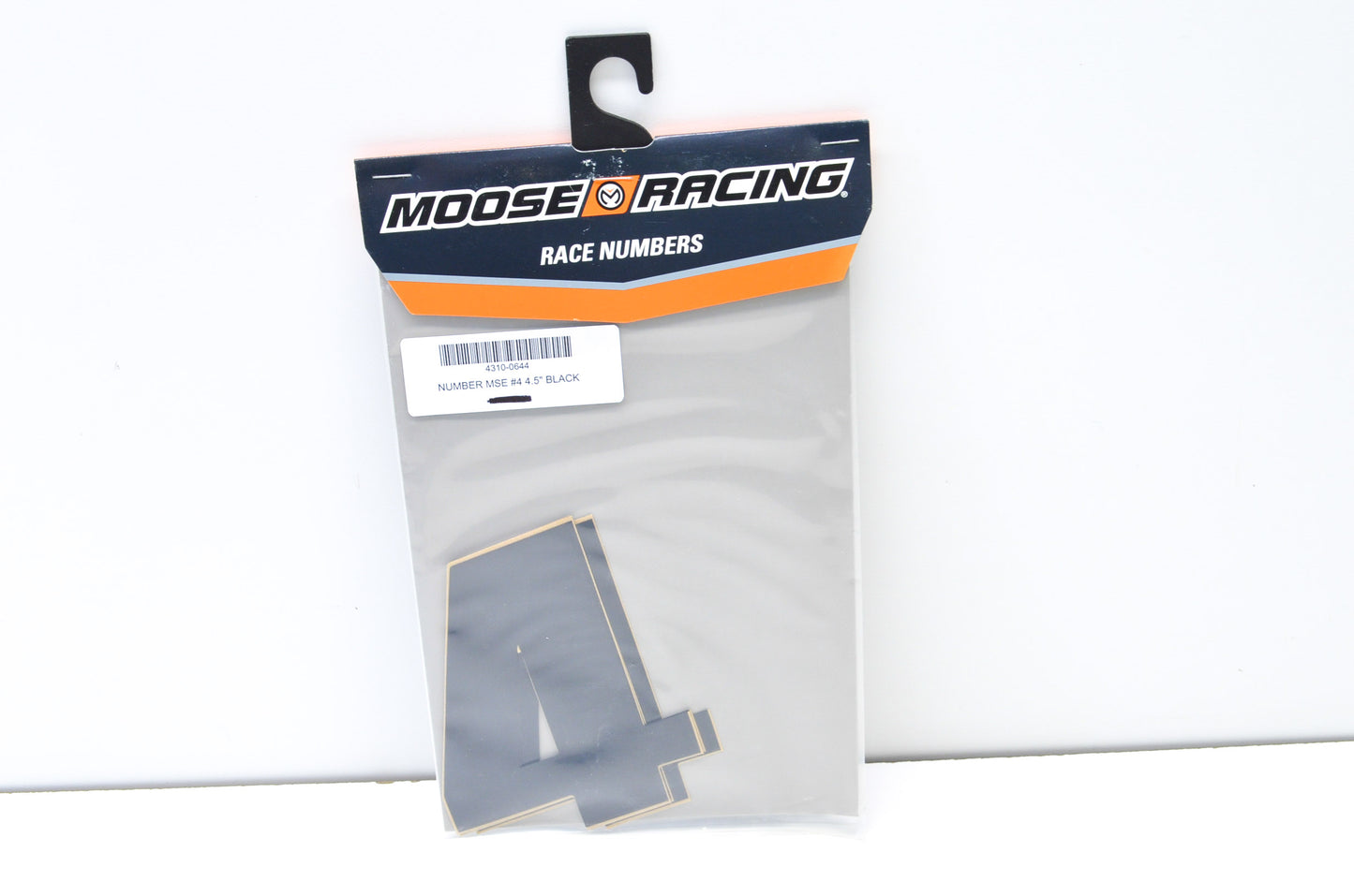New Moose Racing Black Race Number Kit #4 4.5' NOS