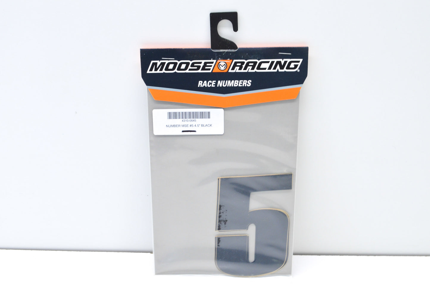 New Moose Racing Black Race Number Kit #5 4.5' NOS