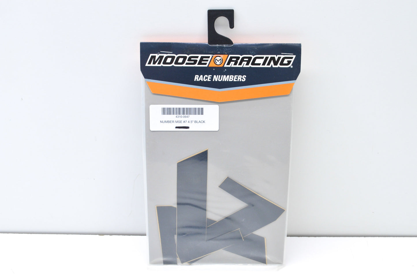 New Moose Racing Black Race Number Kit #7 4.5' NOS
