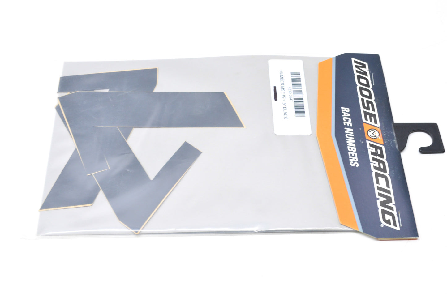 New Moose Racing Black Race Number Kit #7 4.5' NOS