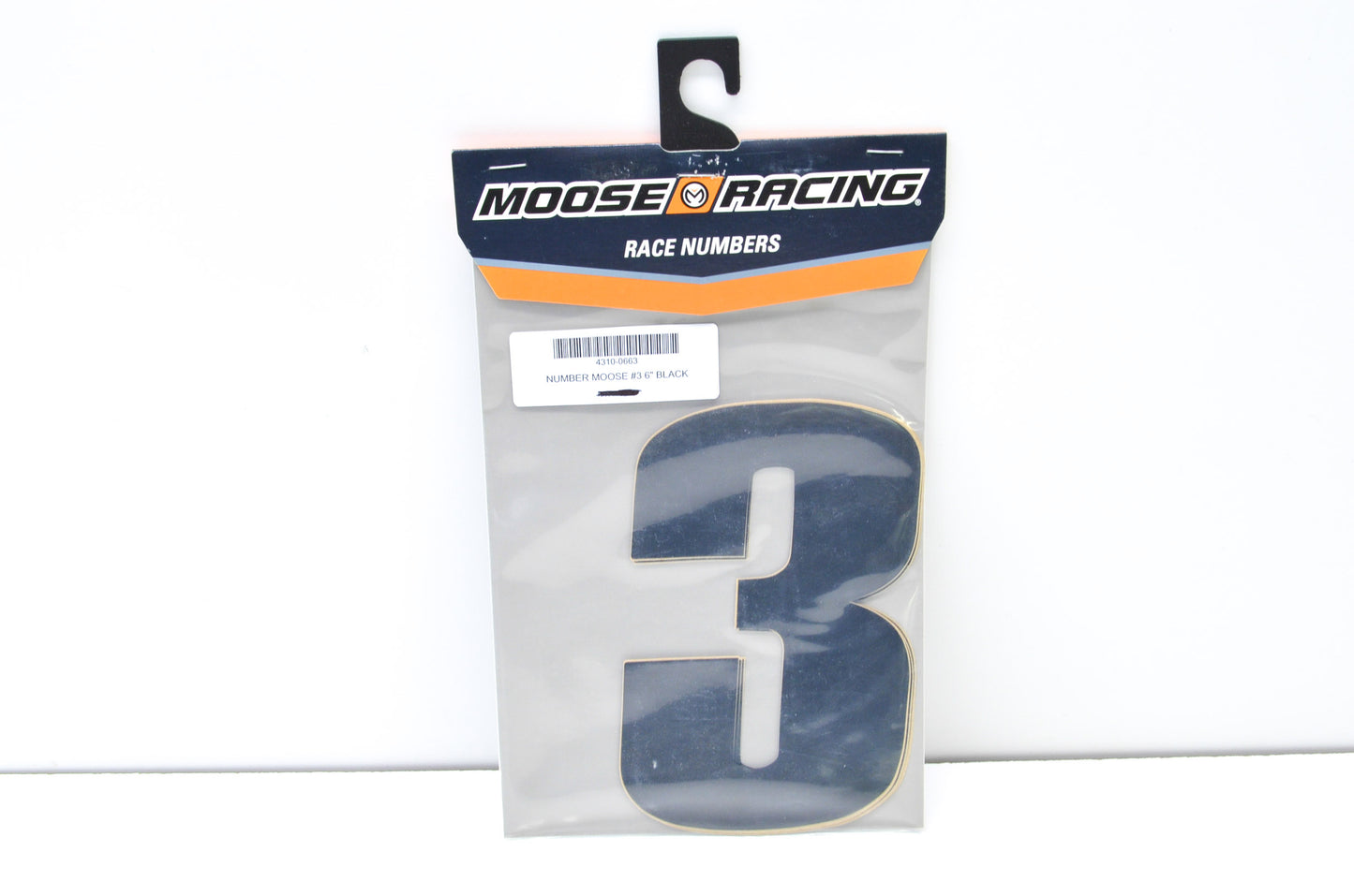New Moose Racing Black Race Number Kit #3 6' NOS