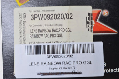 New OEM KTM Racing Pro Goggles Rainbow Lens NOS