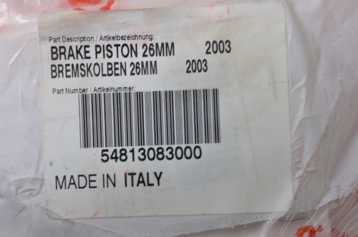 OEM KTM 54813083000 Brake Piston 26mm NOS