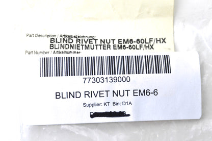 New OEM KTM Blind Rivet Nut QTY 2 NOS