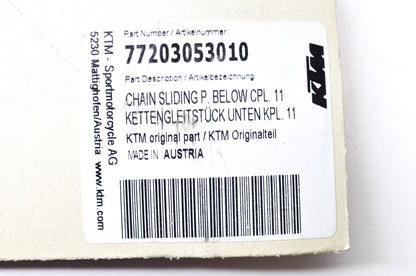 New OEM KTM Chain Slider Piece NOS