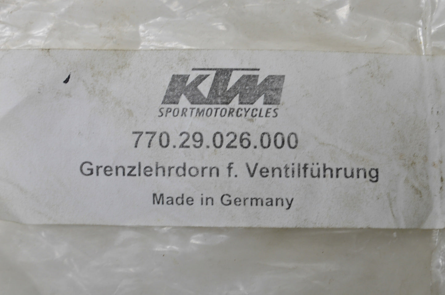 New OEM KTM Limit Plug Gauge NOS