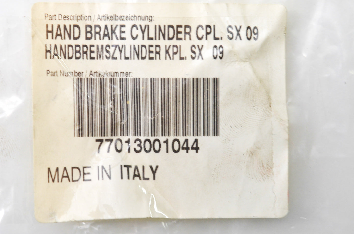 OEM KTM 77013001044 Handbrake Cylinder Cover NOS