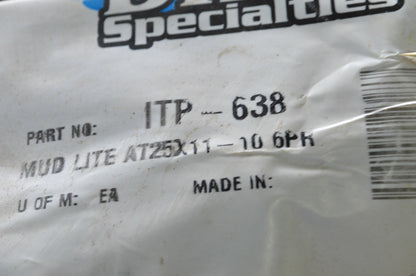 New ITP Mud Lite AT25X11-10 Tire NOS