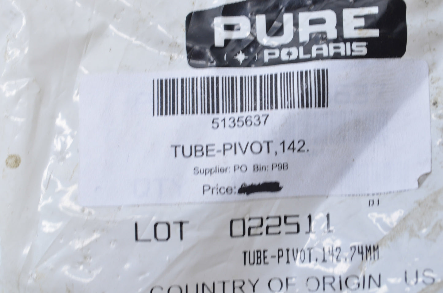 OEM Polaris 5135637 Pivot Tube 142.74mm NOS