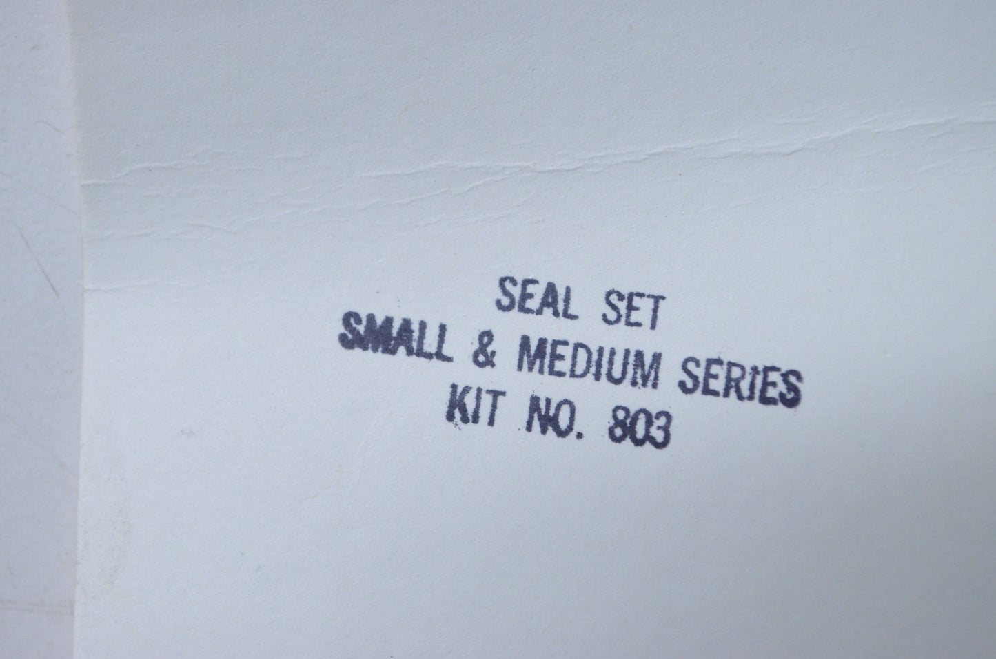 Outboard Jets/Specialty Mfg Co 803 Medium Seal, Snap, O-Ring Kit NOS