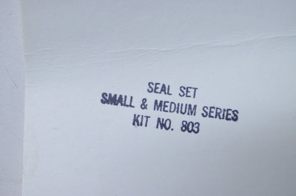 Outboard Jets/Specialty Mfg Co 803 Medium Seal, Snap, O-Ring Kit NOS