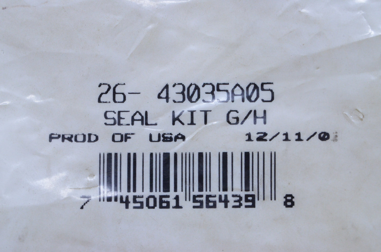 New OEM Mercury Seal Kit NOS