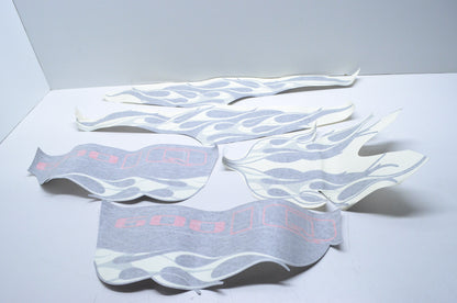 White Flame Decal Kit NOS