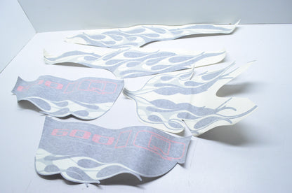 White Flame Decal Kit NOS