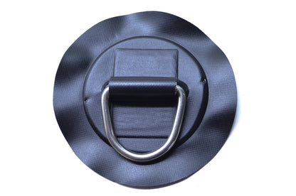 New OEM Mercury Inflatable Boat Large D-Ring Patch Black NOS
