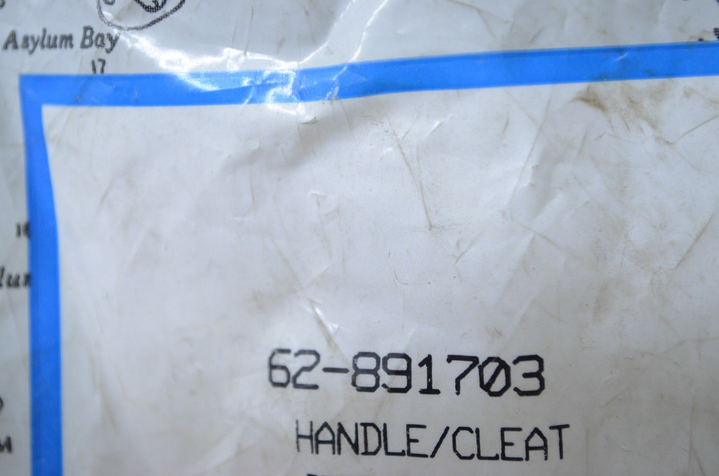 OEM Mercury 62-891703 Handle/Cleat NOS