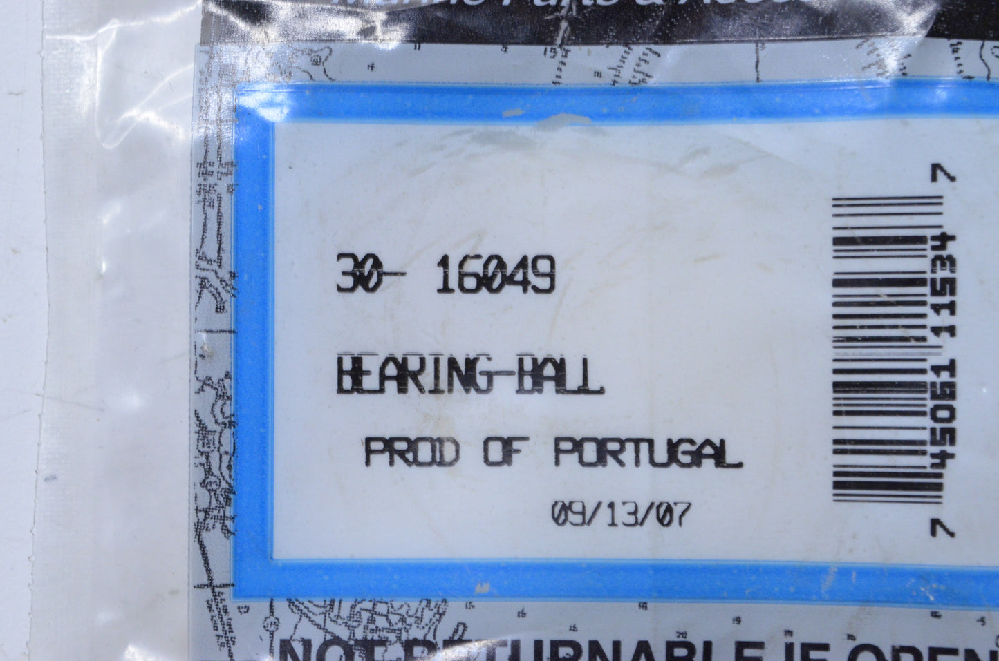 New OEM Mercury Main Ball Bearing NOS
