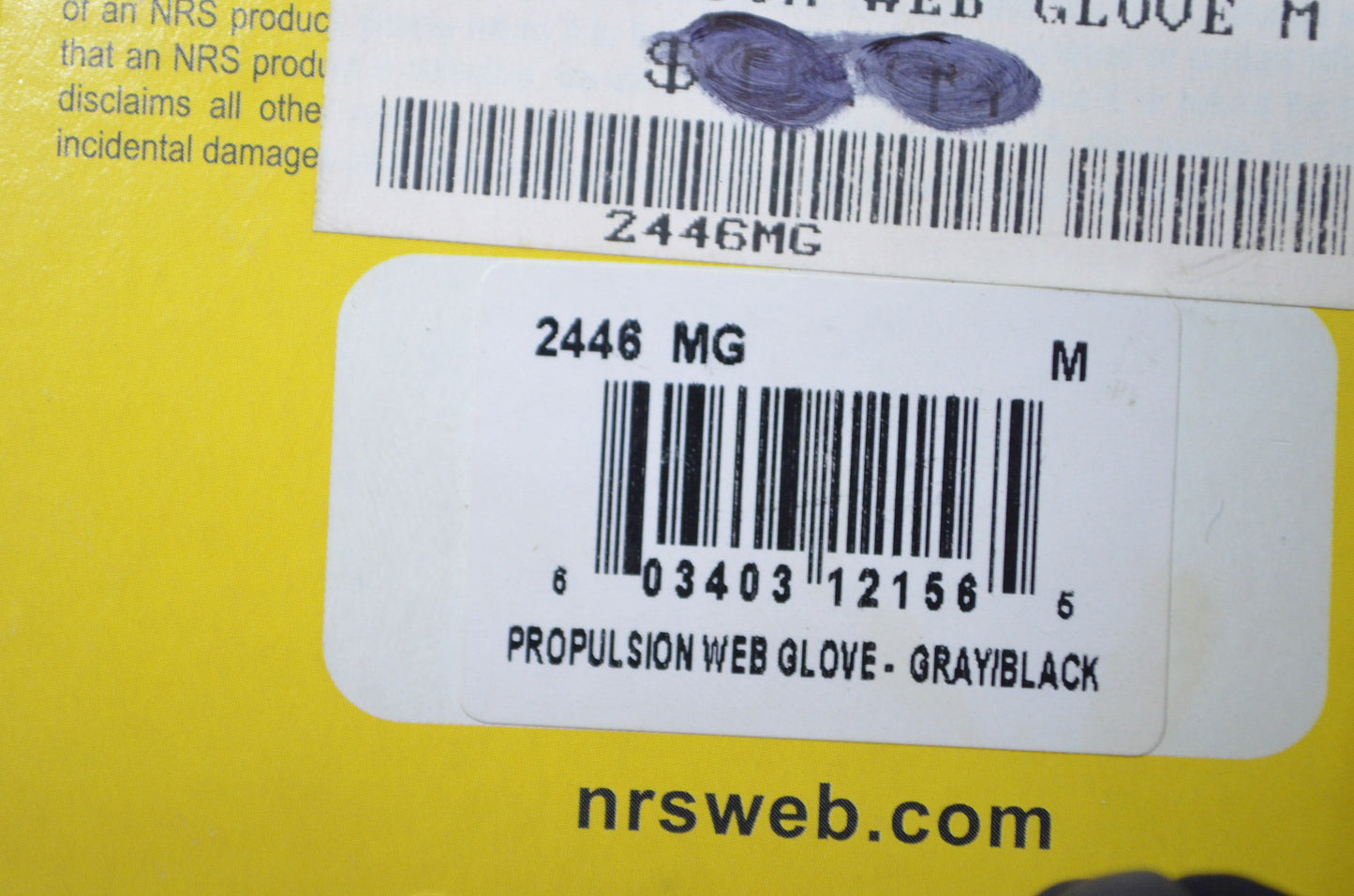 New NRS Medium Propulsion Web Gloves NOS