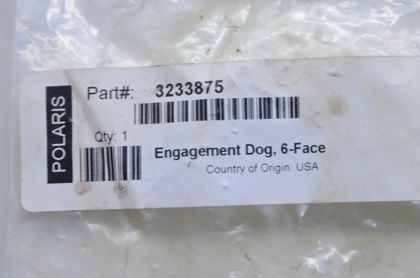 OEM Polaris 3233875 Engagement Dog 6 Face NOS