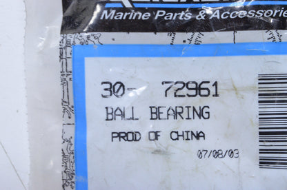 OEM Mercury 30-72961 Water Pump Ball Bearing NOS