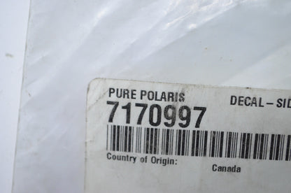 OEM Polaris 7170997 Middle Left Hand Side Panel Decal NOS