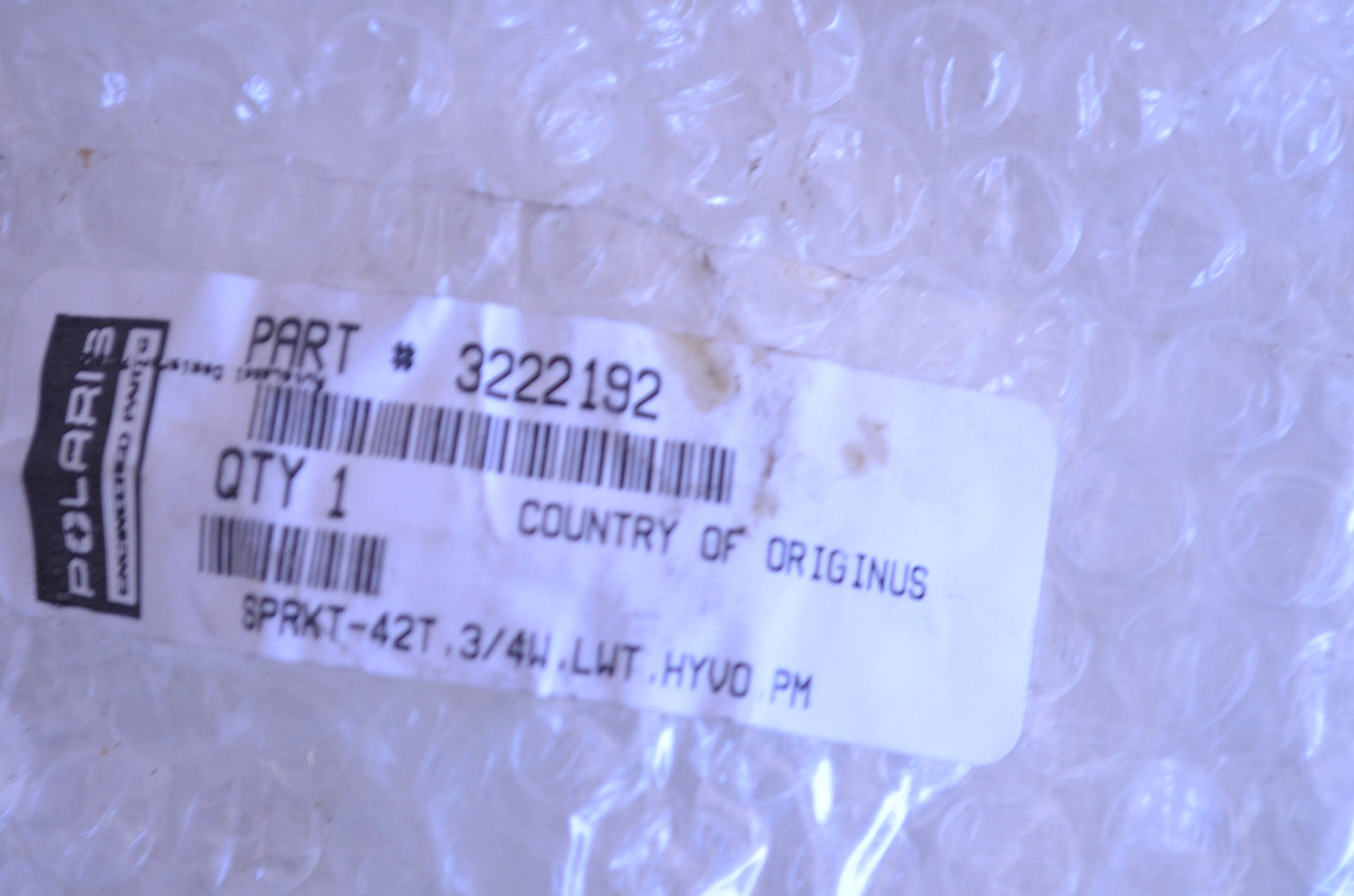 New OEM Polaris 42 Tooth Sprocket NOS