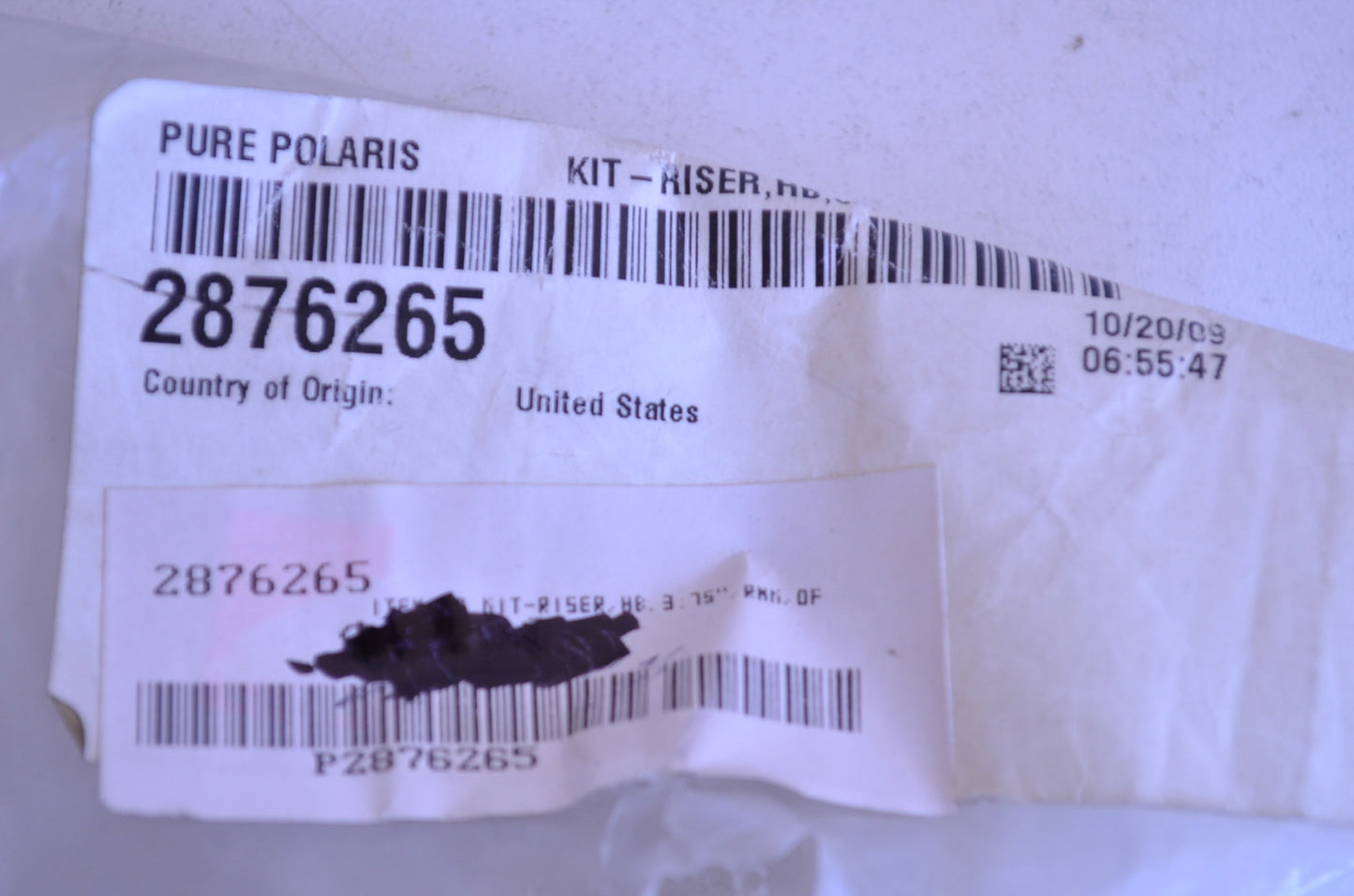 New OEM Polaris Handlebar Riser Assembly NOS