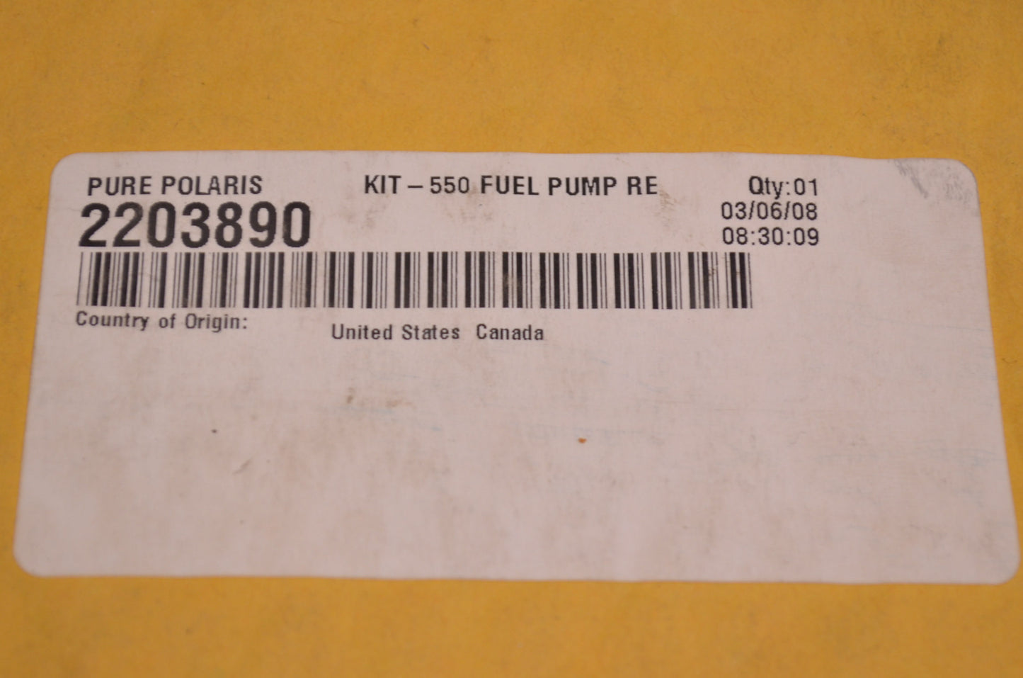 New OEM Polaris Fuel Pump Relocation Kit NOS