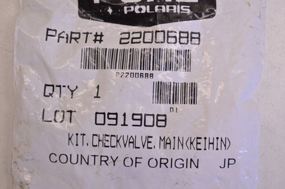 OEM Polaris 2200688 Main Check Valve Kit NOS