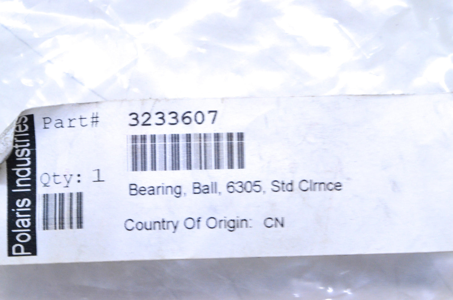 OEM Polaris 3233607 Ball Bearing NOS