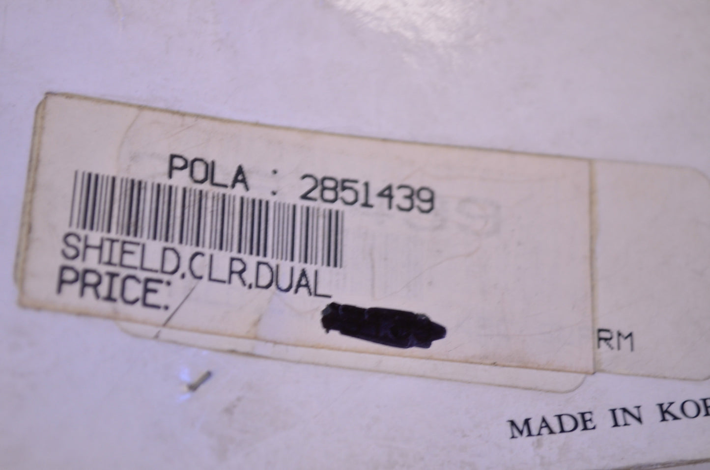 OEM Polaris 2851439 Helmet Shield NOS