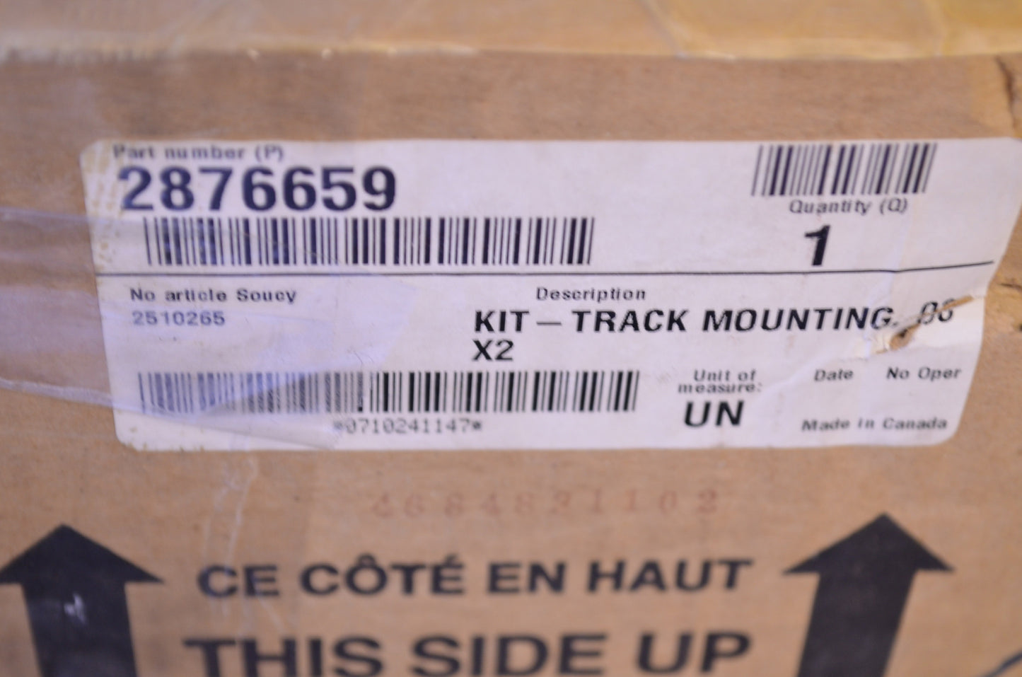 Prospector Track Mount Kit NOS