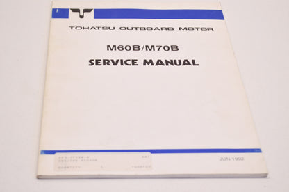 OEM Tohatsu 003-21029-0 Outboard Motor Service Manual M60B/M70B NOS