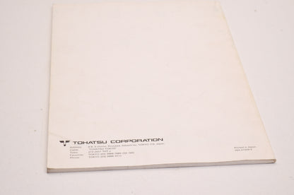 OEM Tohatsu 003-21029-0 Outboard Motor Service Manual M60B/M70B NOS