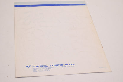 OEM Tohatsu Outboard Motor Service Manual M30A2 Type 346B