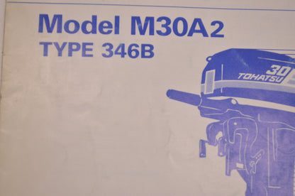 OEM Tohatsu Outboard Motor Service Manual M30A2 Type 346B