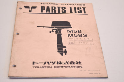 OEM Tohatsu 002-21005-4 Outboard motors Parts List M5B M5BS