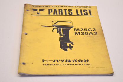 Outboard Motors Parts List M25C2 M30A3