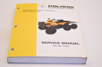 OEM Polaris 9917905 2002 PTV 6x6 Service Manual NOS