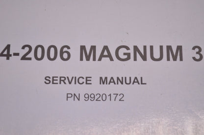 OEM Polaris 9920172 Service Manual 06 Magnum 330 4X4