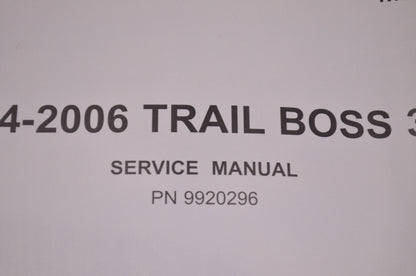 OEM Polaris 9920296 Service Manual 06 Trail Boss 330 NOS