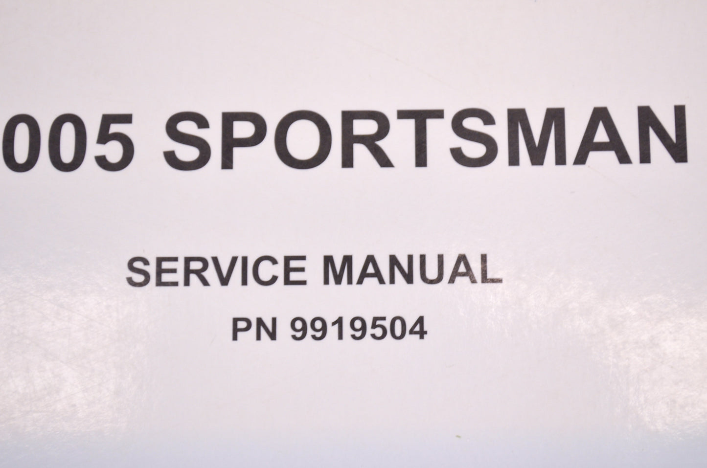 OEM Polaris 9919504 Service Manual 06 Sportsman 6X6