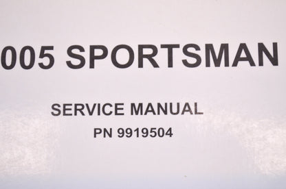 OEM Polaris 9919504 Service Manual 06 Sportsman 6X6