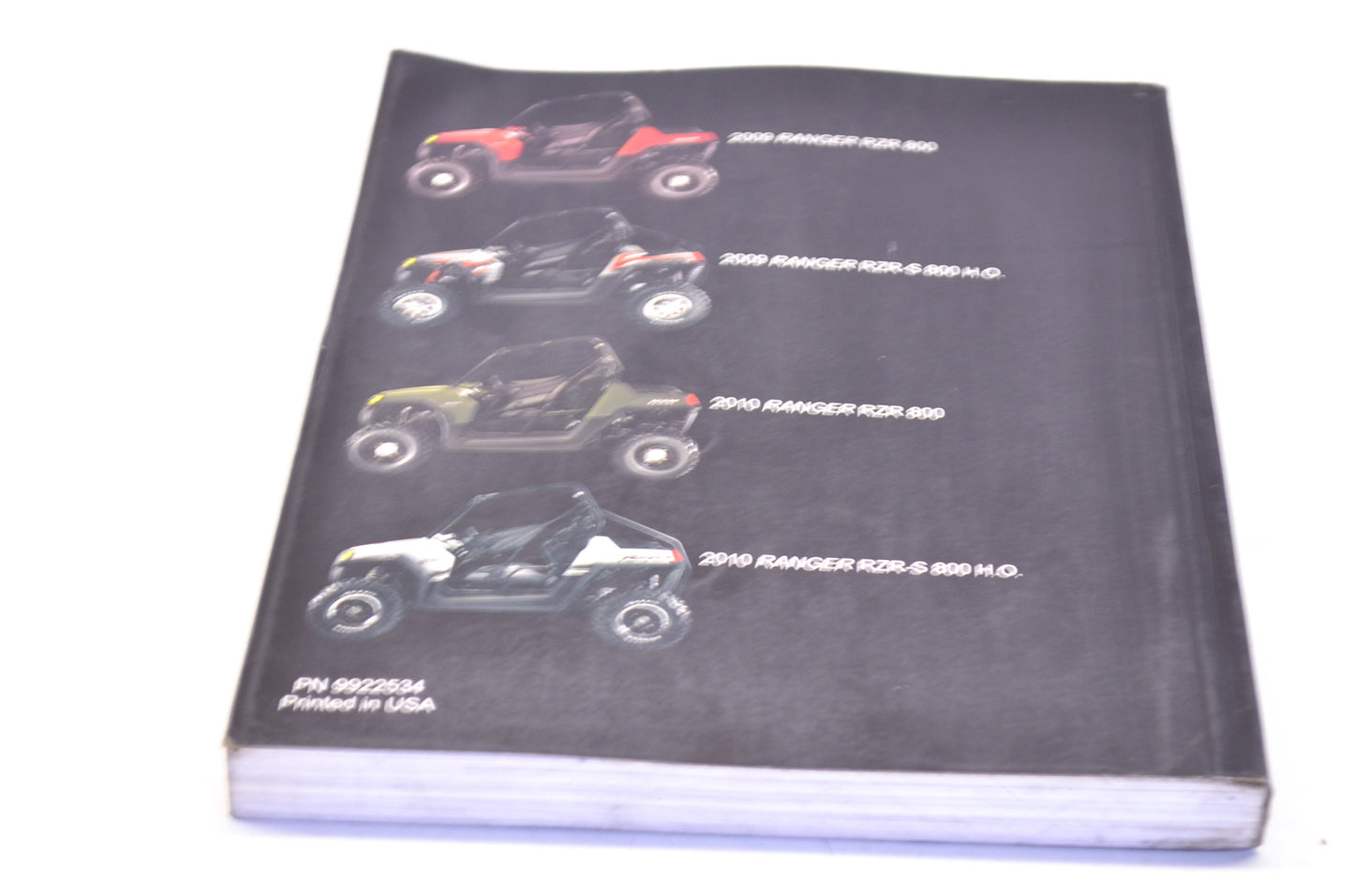 OEM Polaris 9922534 Service Manual 2009-2010 RZR,RZR S,RZR