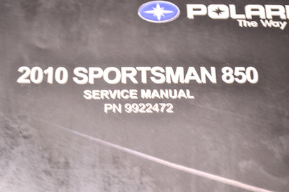 OEM Polaris 9922472 Service Manual 2010 Sportsman 850