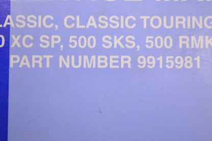 OEM Polaris 2000 Snowmobile Service Manual