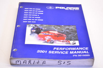 OEM Polaris 9916689 Service Manual 01 Performance,Snow