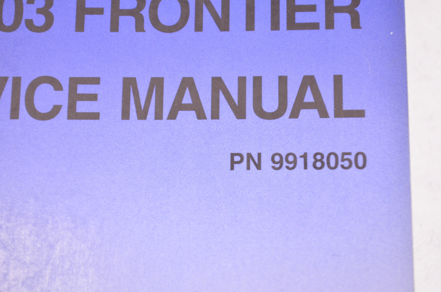 OEM Polaris 9918050 Frontier Manual